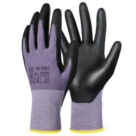 VEVOR Work Gloves 12-Pair Touch Screen Nitrile-Coated Garden Construction Gloves