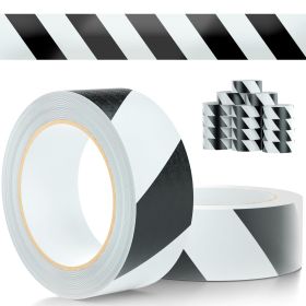 Black and White Aisle Marking Tape 3 Inch x 36 Feet. 16 Roll of 7 Mil Vinyl Floor Marking Tape. Waterproof Caution Floor Tape. Tear-Resistant Flo