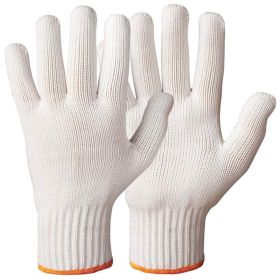 White String Knit Work Gloves