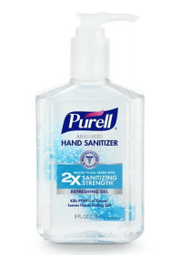 Purell Advanced Hand Sanitizer Refreshing Gel, 8 oz Pump Bottle (Adult)